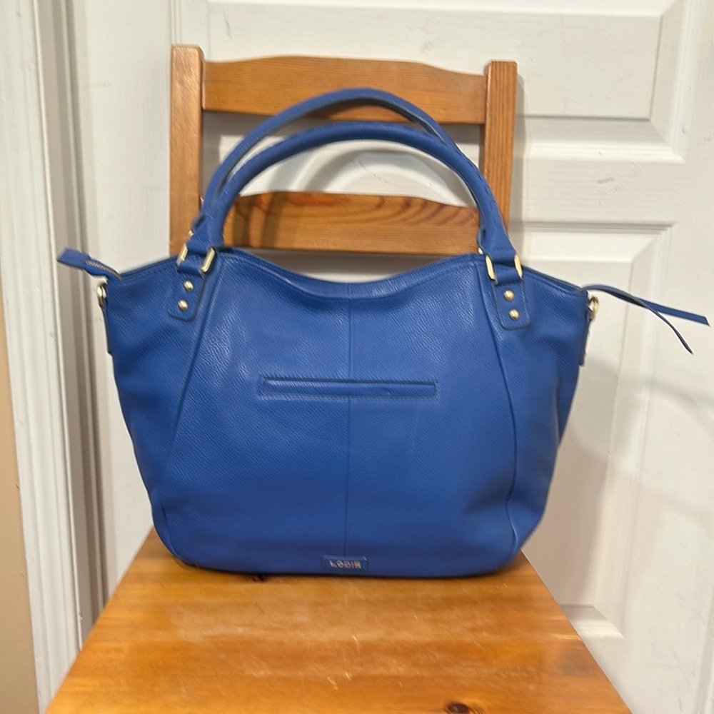LODIS BLUE LEATHER HANDBAG CROSS BODY BAG